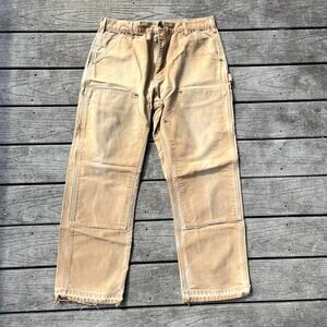 Item 29 Beige Carhart Double Knees Size 38 x 30